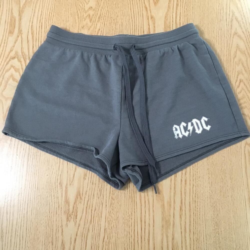 B18 Womens AC/DC Athletic Sweat Shorts Size Small Color dark gray